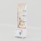 Luxury dressing table with cloud-inspired design, engineered wood construction, and stylish Duco finish for bedrooms.