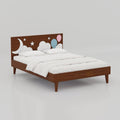 Moony Cloud Standard King Size Bed with engineered wood, Duco finish, cloud headboard design, and modern bedroom style.