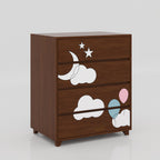 Modern Moony Cloud Wardrobe featuring premium paint finish, compact storage space, and elegant furniture design for homes.