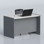 Buy Nelox Executive Table in Bangladesh with a modern two-tone finish and practical storage for professional offices.