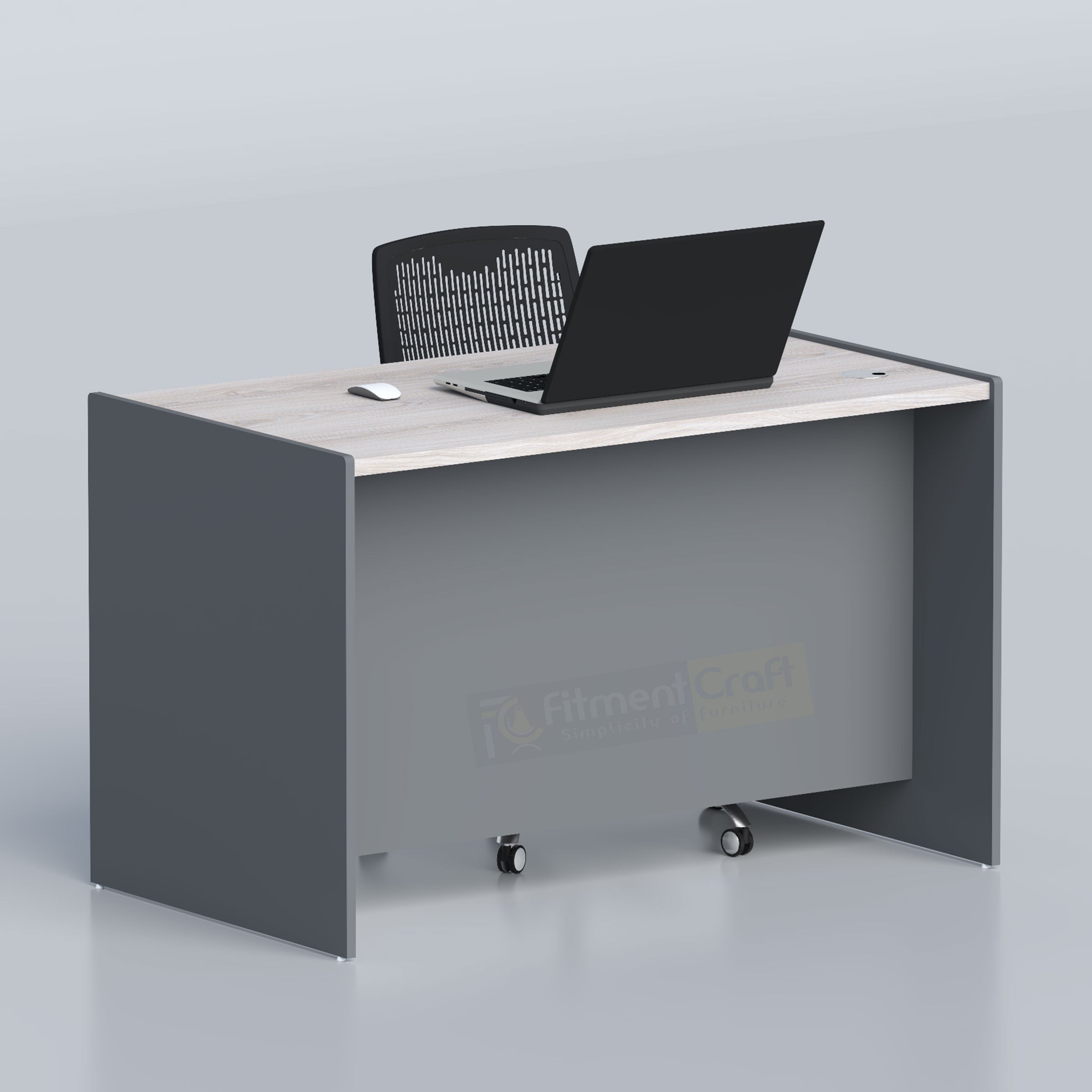Buy Nelox Executive Table in Bangladesh with a modern two-tone finish and practical storage for professional offices.