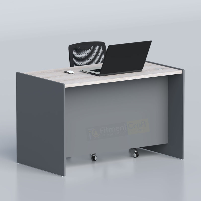 Buy Nelox Executive Table in Bangladesh with a modern two-tone finish and practical storage for professional offices.