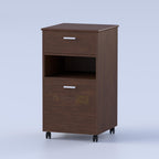 Modern bed side cabinet featuring compact storage solutions for books, chargers, personal items, and bedroom essentials.