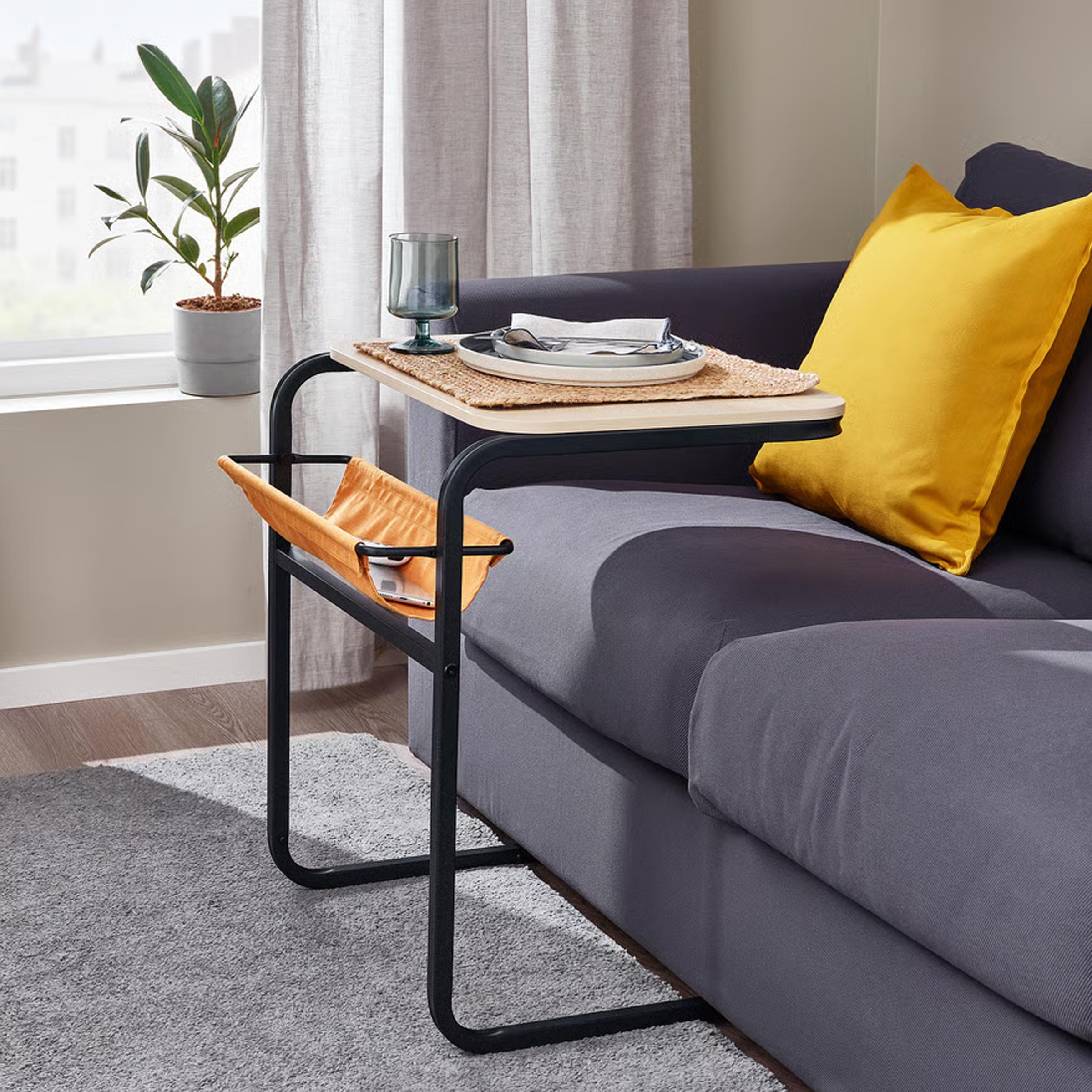 OLSERÖD Side Table multifunctional sofa table for laptop dining and small space living room use