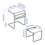 OLSERÖD Side Table multifunctional sofa table for laptop dining and small space living room use