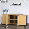 Table + Drawer Unit + Long Cabinet