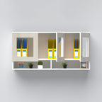 Contemporary pendent hanging cabinet for office files, documents, and professional workspace storage solutions