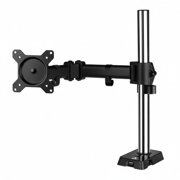 Pole Single Monitor ARM with USB Port (Z1 Gen 3)