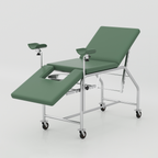 Gynecological bed for hospital and clinic use with padded rexine, stainless steel frame and smooth rubber wheels BD now!