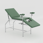 Premium gynecological bed with SS frame, rexine foam, leg supports and wheels for hospitals and clinics in Bangladesh BD