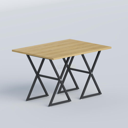 Pylar restaurant table with MS frame and 25mm LB top for modern cafés, restaurants, and commercial dining spaces.