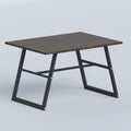 Modern Pyren Restaurant Table with 25mm laminated board top and sturdy black MS frame for busy commercial dining spaces.