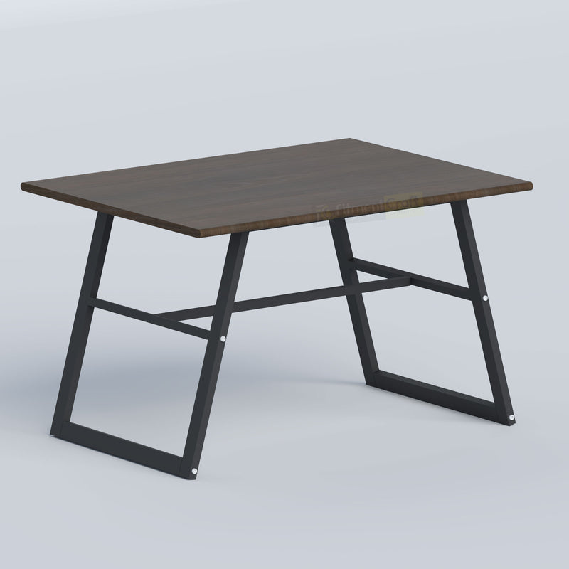 Modern Pyren Restaurant Table with 25mm laminated board top and sturdy black MS frame for busy commercial dining spaces.