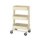 Modern Raskog Trolley 3 level storage cart with strong steel frame and wheels for organized kitchen and office spaces BD