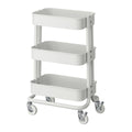 Small Raskog Trolley rolling caddy for kitchen tools, books, chargers, craft supplies and apartment storage in BD homes.