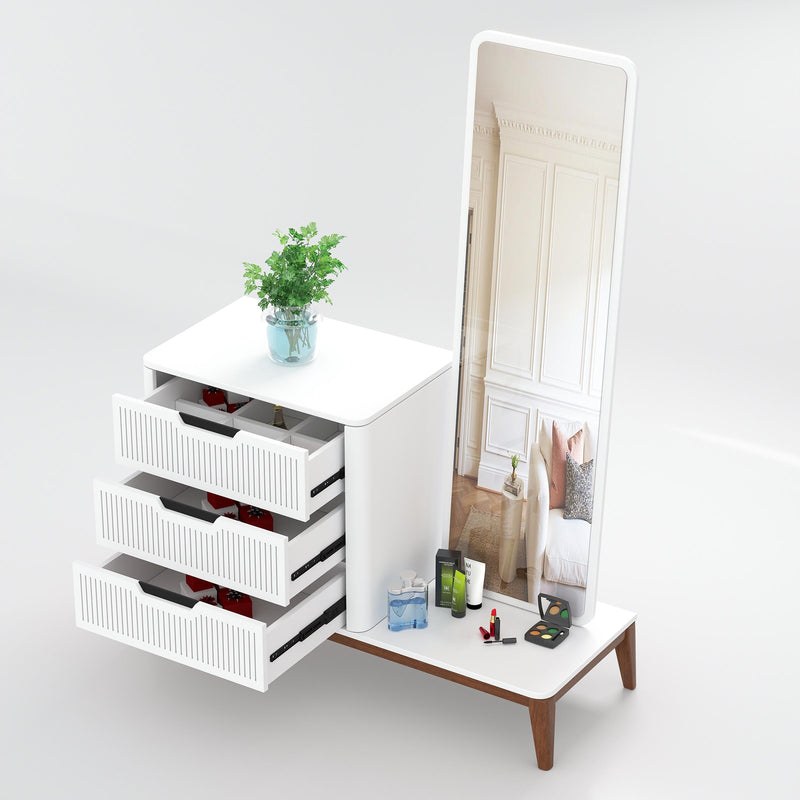 Ravon luxury dressing table with spacious drawers and elegant mirror design for home grooming space.