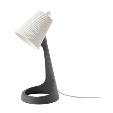 SVALLET Work Lamp black and white modern desk light for reading, study, bedside and workspace use in small spaces.
