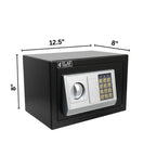 Safezo Small Safety Locker Digital Locker black steel safe box with keypad for secure home use