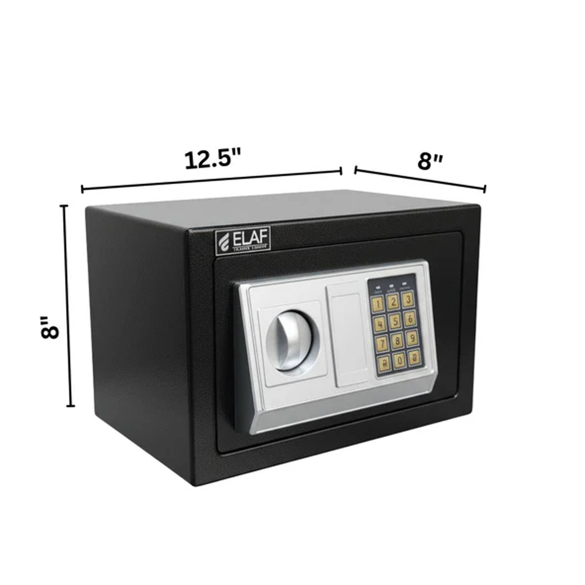 Safezo Small Safety Locker Digital Locker black steel safe box with keypad for secure home use