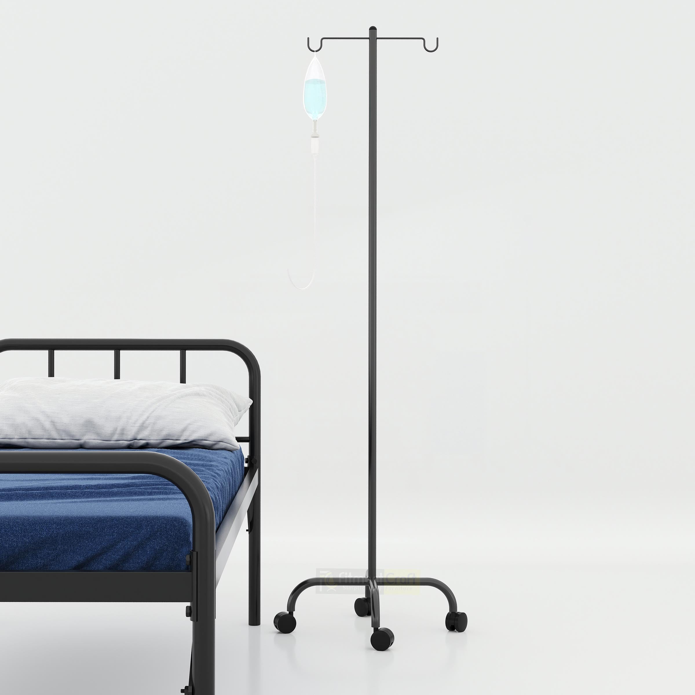 Selon saline stand with wheels for hospital and clinic IV support
