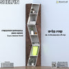 Monument Oak - White / 3 Shelf Set