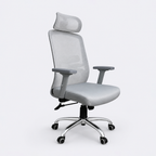 Siro Executive Chair with mesh back, headrest, cushioned seat, adjustable arms and wheels for office comfort Bangladesh.