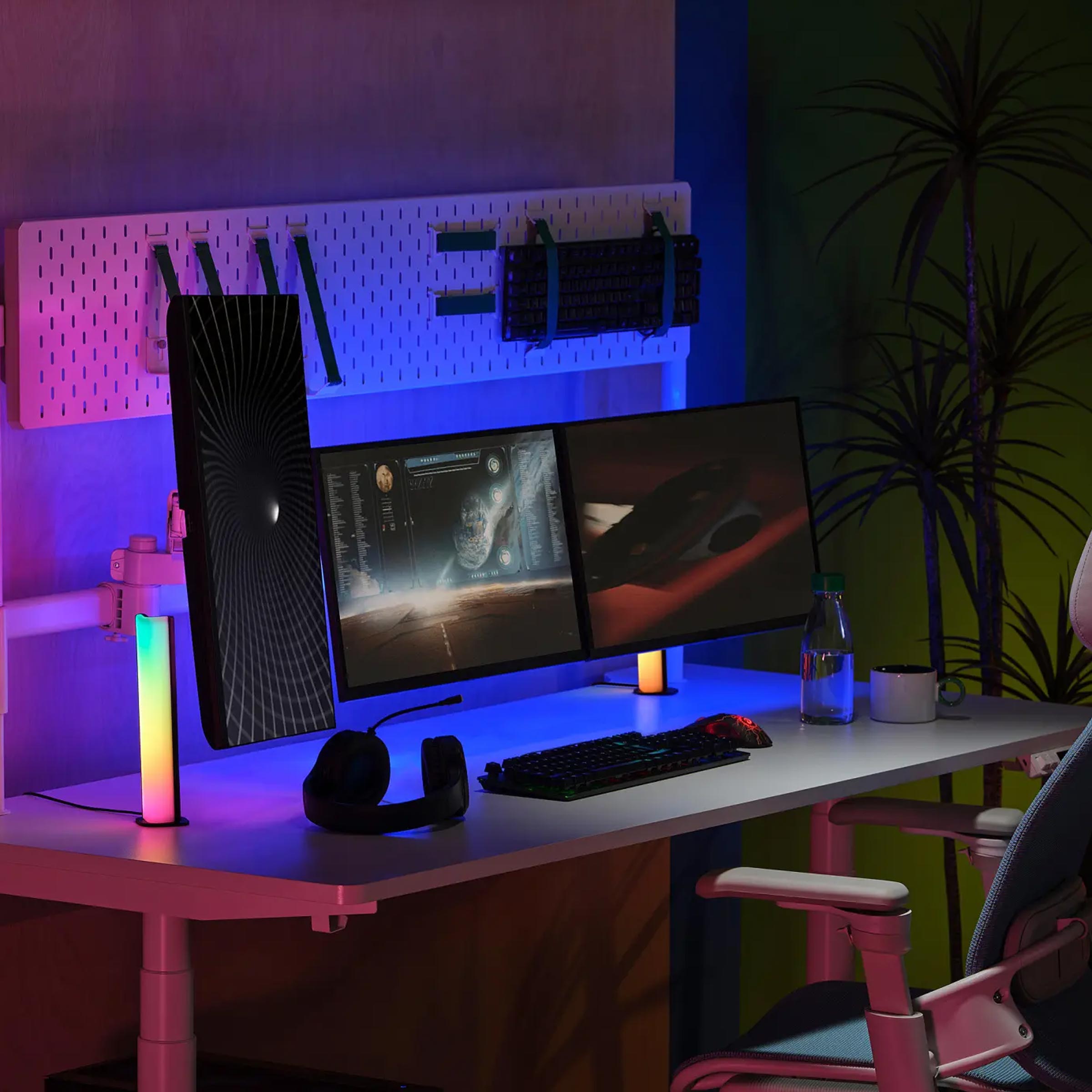 Skaftsarv RGB LED decoration light for table, TV console, bedroom corner and gaming setup mood light in Bangladesh today