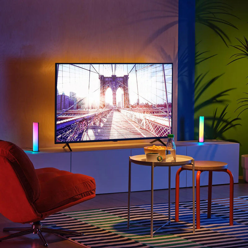 Sound sync LED mood light for gaming room, bedroom and living room with 7 color dynamic effects available in BD now sale