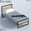 Without Mattress / Red Oak - Black