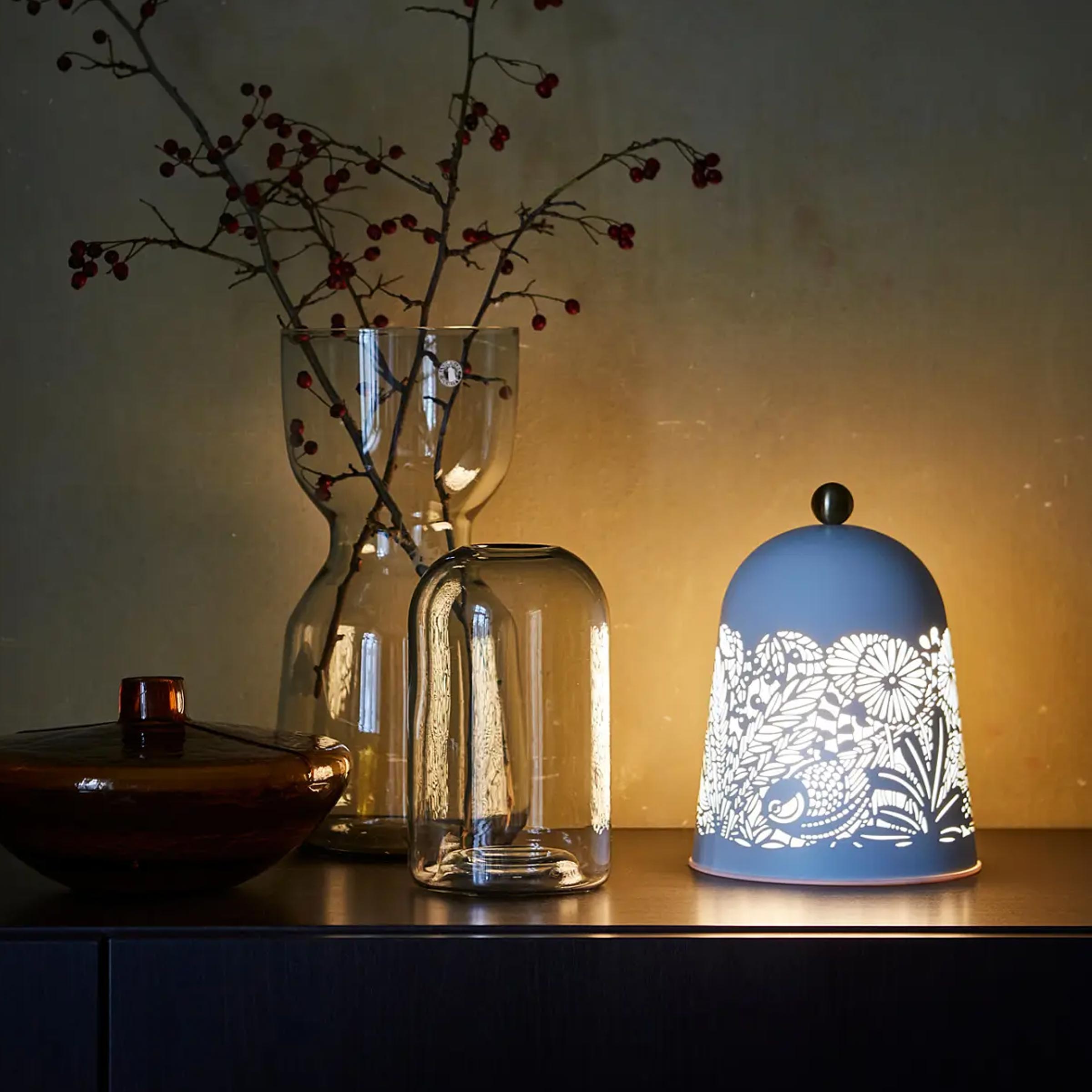 Decorative Solskur LED Table Lamp BD with cutout nature pattern, soft 100 lm light for bedroom and living room use now!!