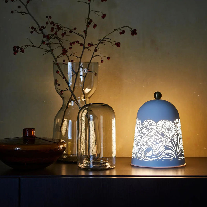 Decorative Solskur LED Table Lamp BD with cutout nature pattern, soft 100 lm light for bedroom and living room use now!!