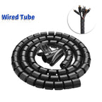 Flexible Spiral Cable Organizer for protecting wires, computer cables, TV cords, and workstation setup in Bangladesh now