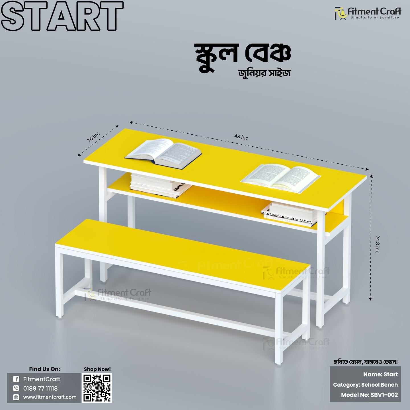 school benches, classroom furniture, student seating.