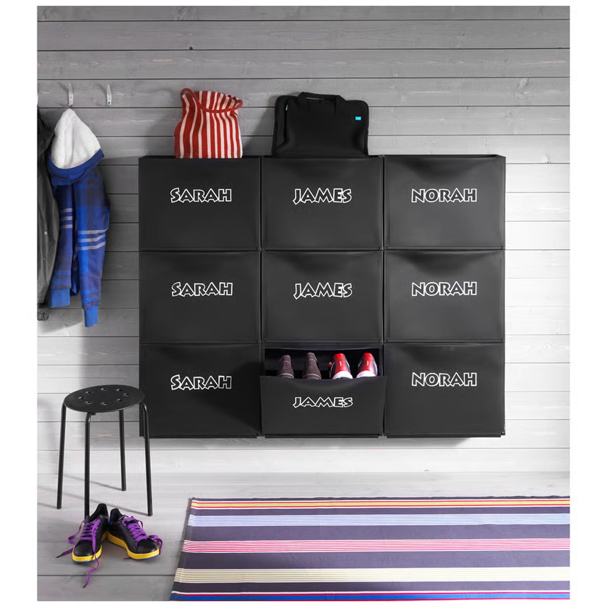 TRONES Shoe cabinet & storage stacked units for family shoe organization
