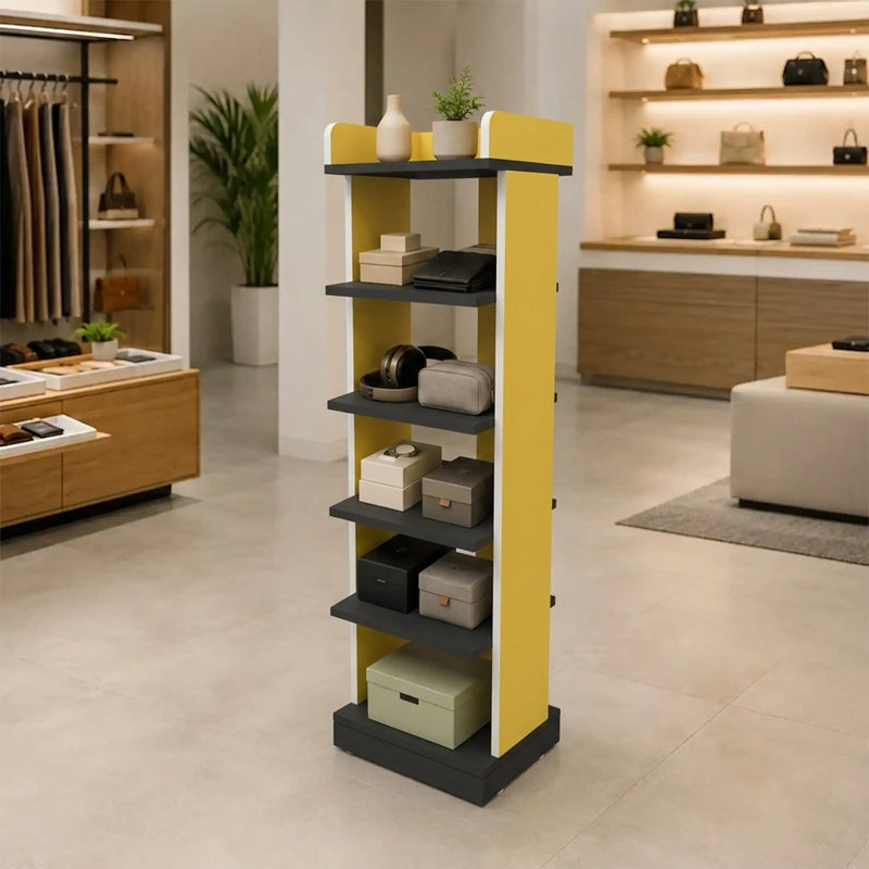 Tajon Multipurpose Rack displayed in a modern interior for organizing books, decor, accessories and daily items.