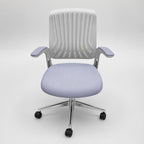 Ergonomic Executive Chair with chrome base and cushioned seat for modern office workspace comfort and style use