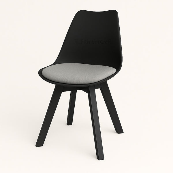Tulip Wing Chair - Black