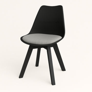Tulip Wing Chair - Black