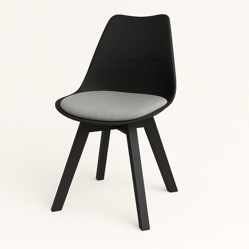 Tulip Wing Chair - Black