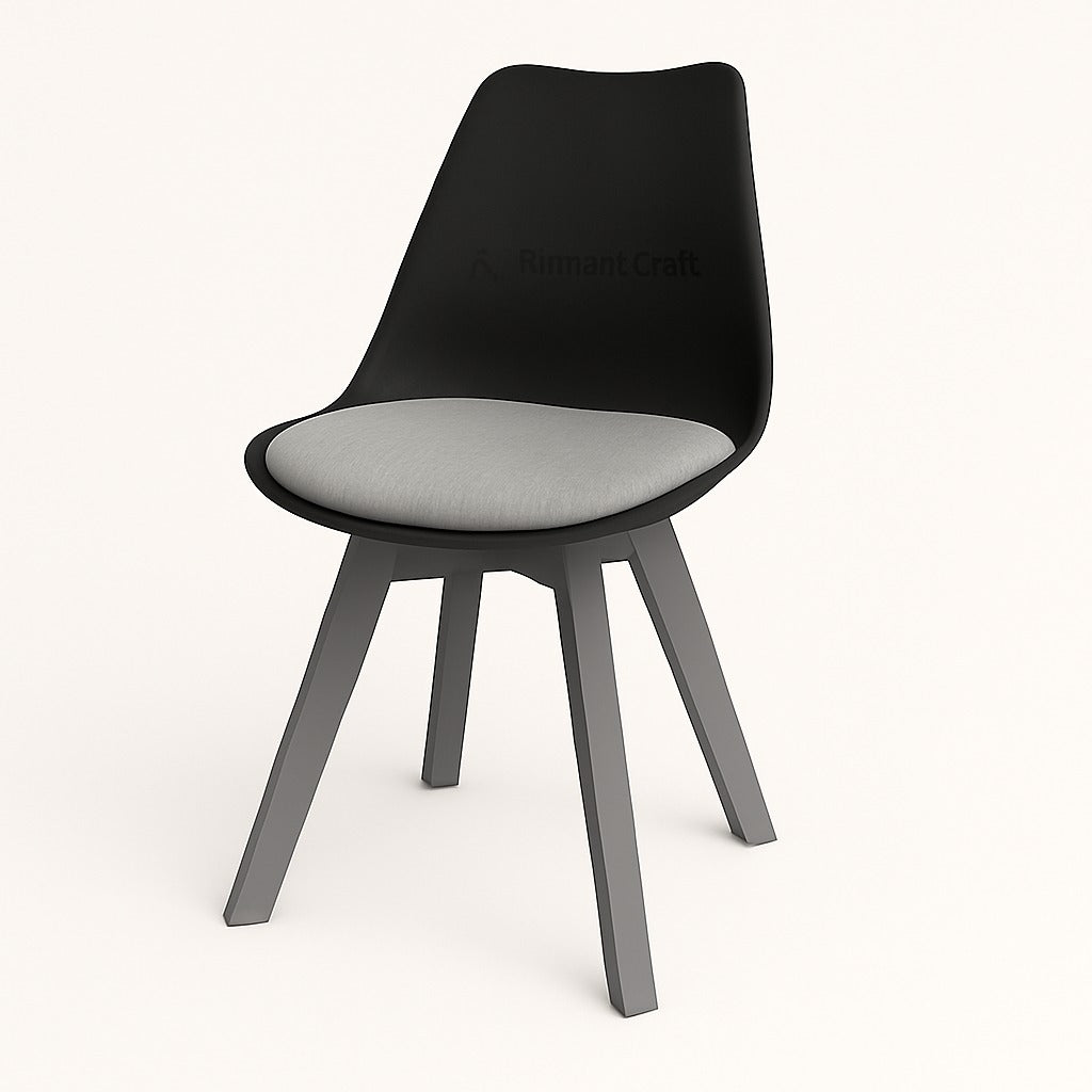 Tulip Wing Chair - Black