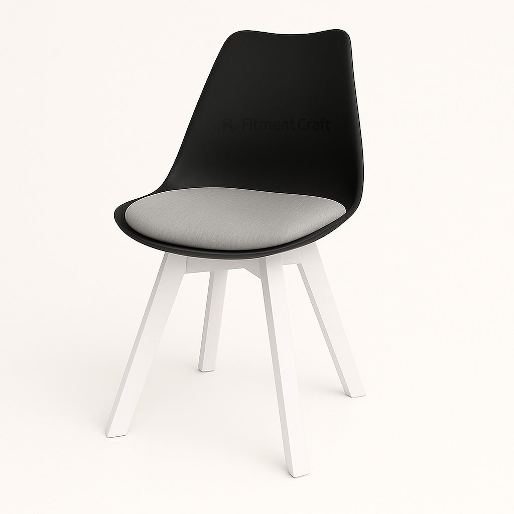 Tulip Wing Chair - Black
