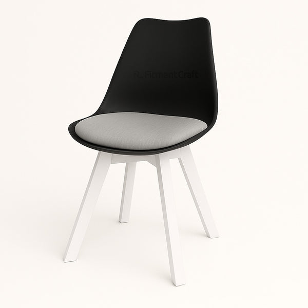 Tulip Wing Chair - Black