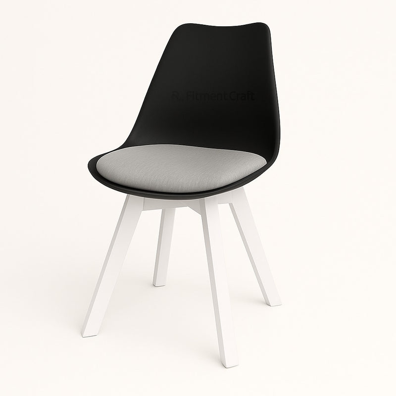Tulip Wing Chair - Black