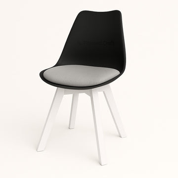 Tulip Wing Chair - Black