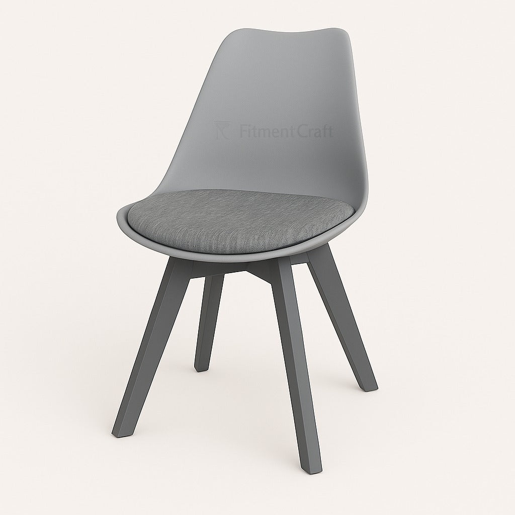 Tulip Wing Chair - Grey