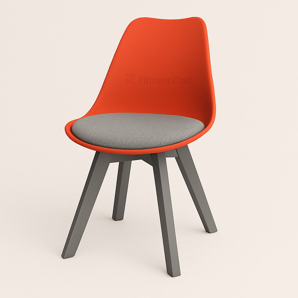 Tulip Wing Chair - Orange