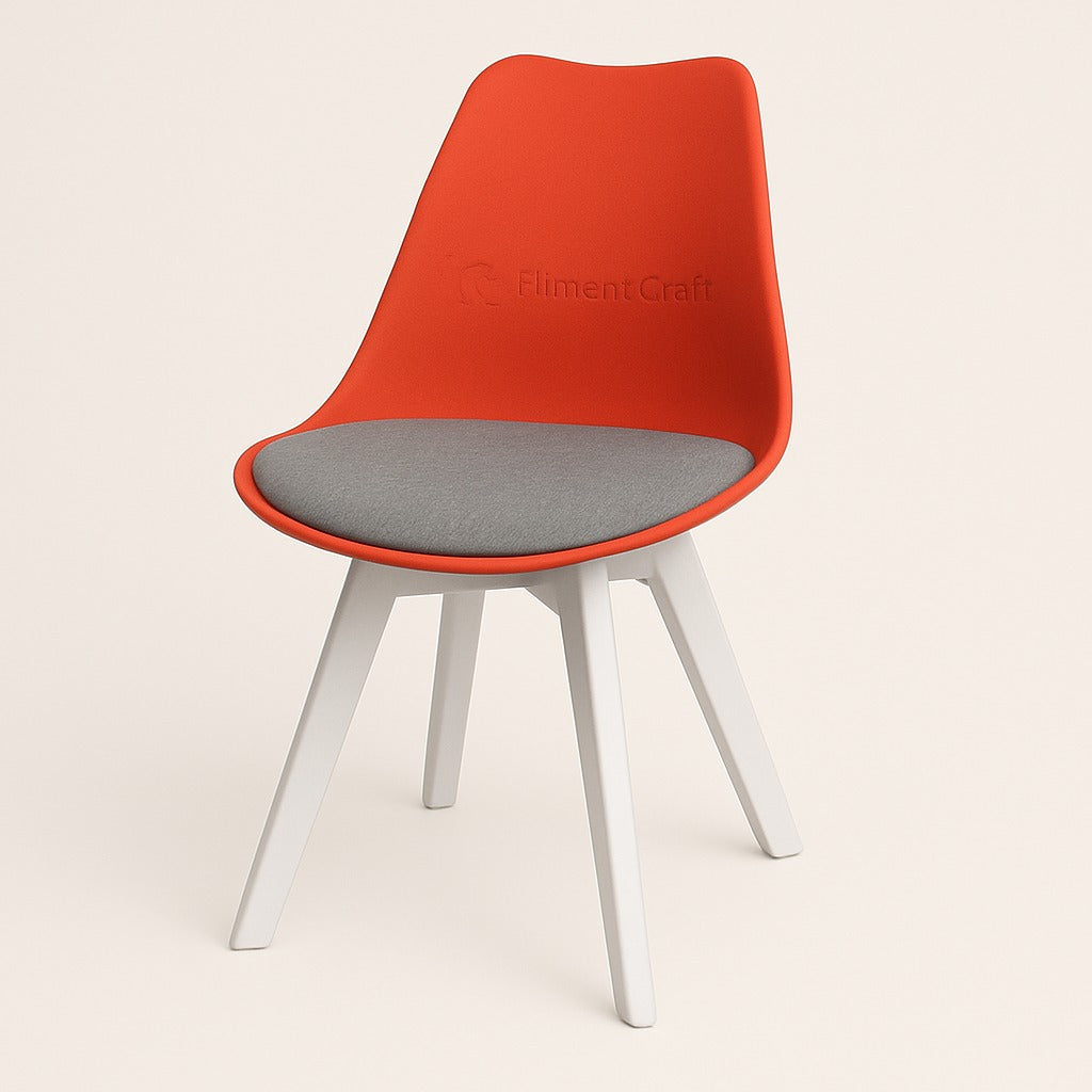 Tulip Wing Chair - Orange