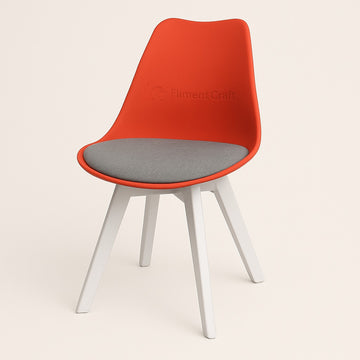 Tulip Wing Chair - Orange