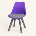 Tulip Wing Chair - Purple