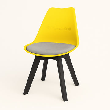 Tulip Wing Chair  - Yellow